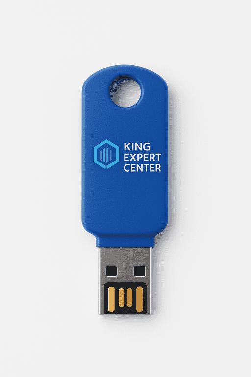 Ubikey sleutelhanger met King Expert Center logo