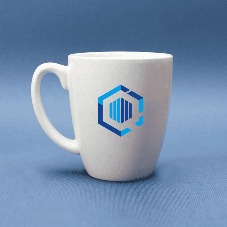 Koffiemok met logo